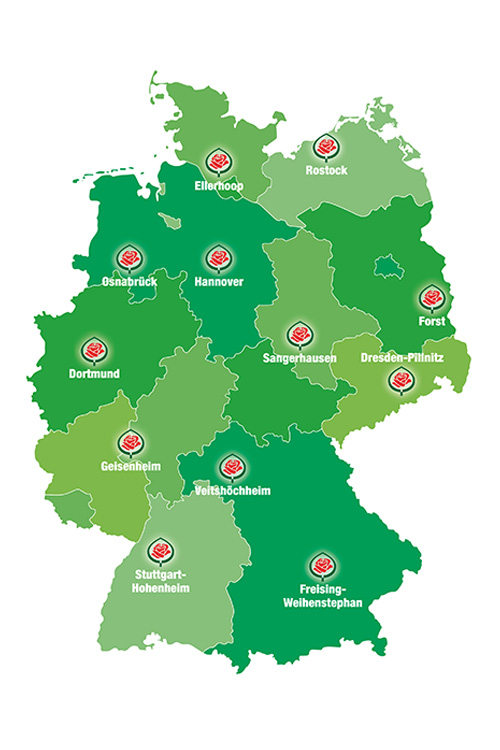 Karte ADR® Sichtungsgärten